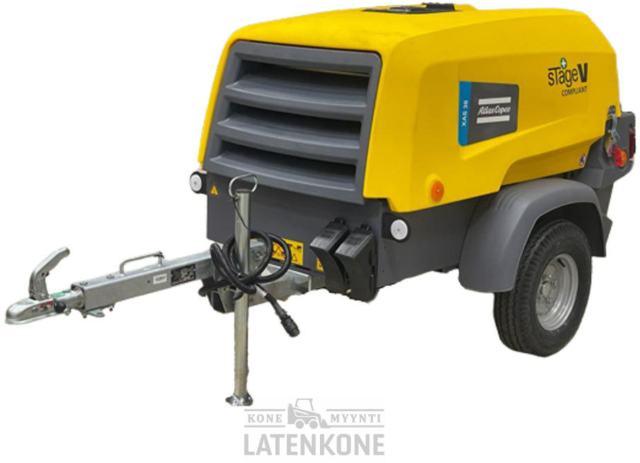 Atlas Copco XAS 38 StV Vaunukompressori UUSI - Õhukompressor: pilt 1 Atlas Copco XAS 38 StV Vaunukompressori UUSI - Õhukompressor: pilt 1