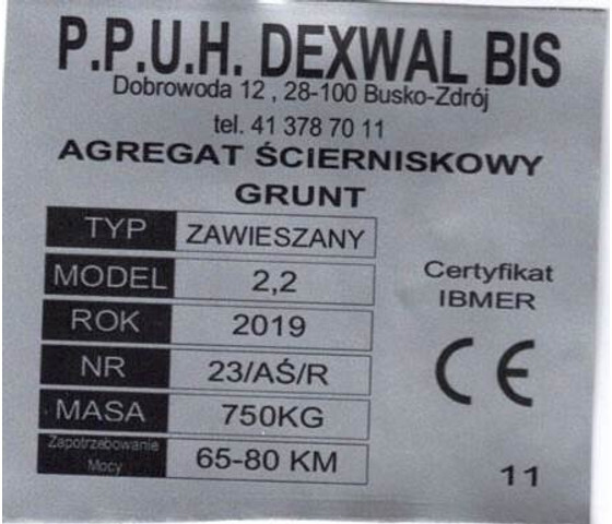 Dexwal agregat podorywkowy Grunt 2,6 m - Kultivaator: pilt 2 Dexwal agregat podorywkowy Grunt 2,6 m - Kultivaator: pilt 2