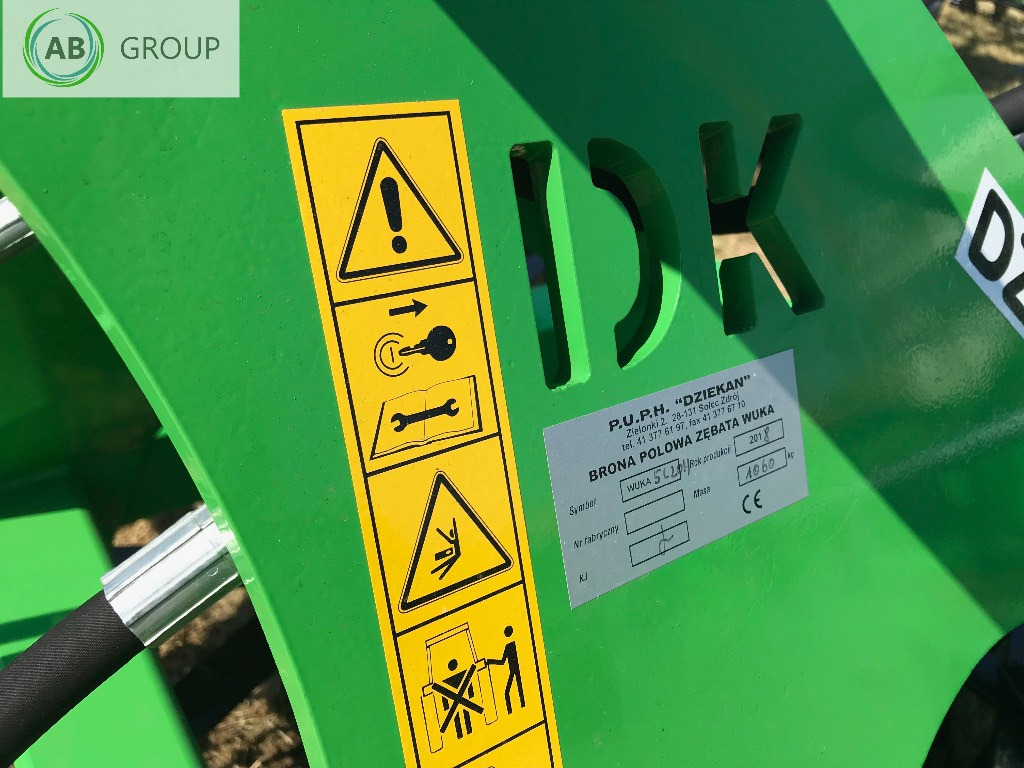 Dziekan hydraulic folding meadow harrow WUKA 5m 5C20H - Kettäke: pilt 2 Dziekan hydraulic folding meadow harrow WUKA 5m 5C20H - Kettäke: pilt 2