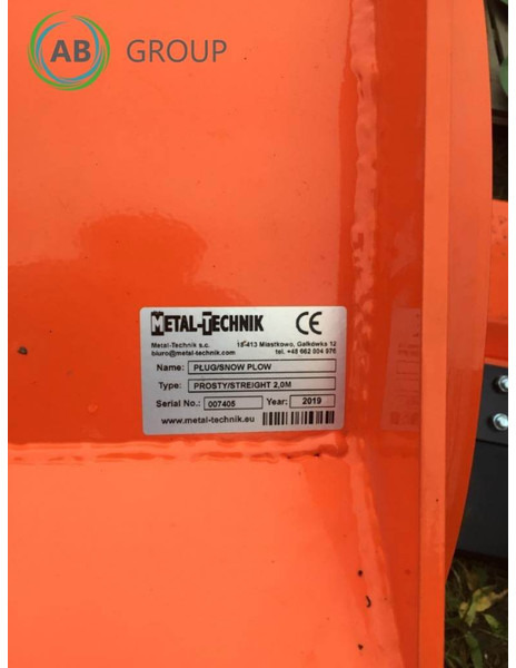 METAL-TECHNIK pług odśnieżny prosty 2m - Lumesahk - Põllutööseade: pilt 4 METAL-TECHNIK pług odśnieżny prosty 2m - Lumesahk - Põllutööseade: pilt 4