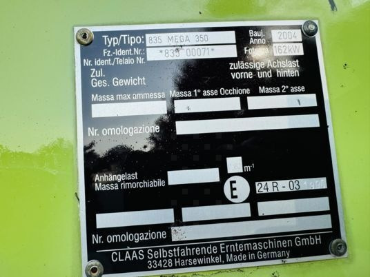 Claas MEGA 350 - Kombain: pilt 2 Claas MEGA 350 - Kombain: pilt 2
