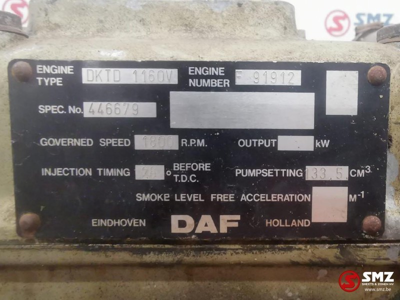 DAF Occ Motor DAF 1160 turbo - Mootor - Veoauto: pilt 5 DAF Occ Motor DAF 1160 turbo - Mootor - Veoauto: pilt 5