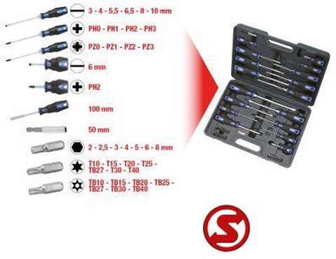 Diversen Schroevendraaier- en bitset 39dlg - Auto tööriist: pilt 2 Diversen Schroevendraaier- en bitset 39dlg - Auto tööriist: pilt 2