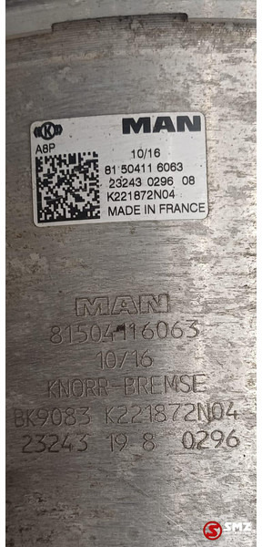 MAN Occ remklauw + wielnaaf + remcilinder links MAN - Pidurirattad - Veoauto: pilt 5 MAN Occ remklauw + wielnaaf + remcilinder links MAN - Pidurirattad - Veoauto: pilt 5