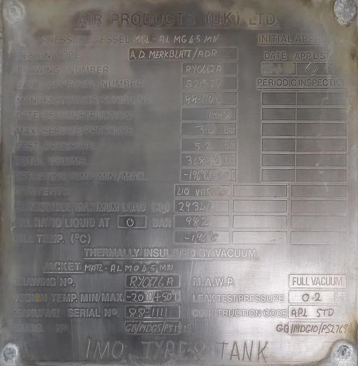 Tsisternhaagis Aurepa gas tank semi trailer for oxygen, nitrogen, argon cryogenic: pilt 10