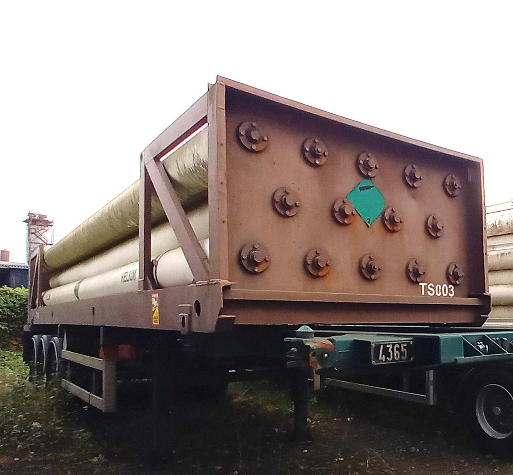 FRUEHAUF Gas tank tube semi-trailer used for compressed helium, hydrogen, Wasserstoff - Tsistern poolhaagis: pilt 1 FRUEHAUF Gas tank tube semi-trailer used for compressed helium, hydrogen, Wasserstoff - Tsistern poolhaagis: pilt 1