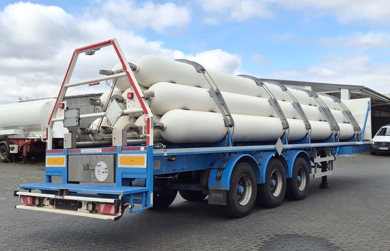 MAFA Gas tank tube semi-trailer used for compressed helium, hydrogen, Wasserstoff, methane, CNG - Tsistern poolhaagis: pilt 3 MAFA Gas tank tube semi-trailer used for compressed helium, hydrogen, Wasserstoff, methane, CNG - Tsistern poolhaagis: pilt 3