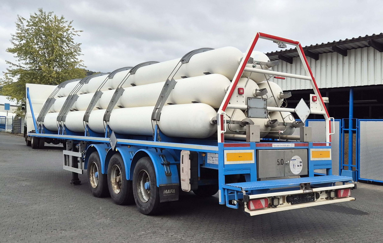 MAFA Gas tank tube semi-trailer used for compressed helium, hydrogen, Wasserstoff, methane, CNG - Tsistern poolhaagis: pilt 4 MAFA Gas tank tube semi-trailer used for compressed helium, hydrogen, Wasserstoff, methane, CNG - Tsistern poolhaagis: pilt 4