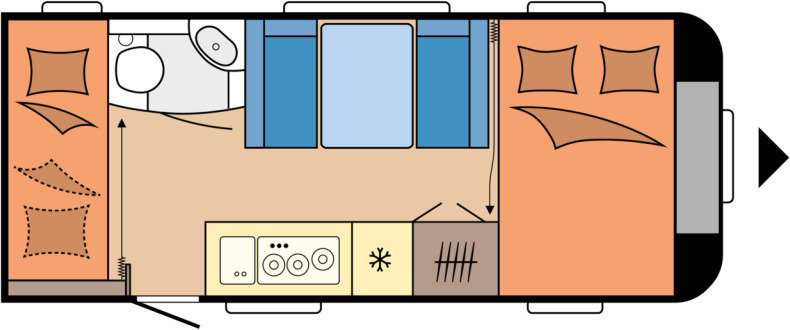 DE LUXE 490 KMF - Haagissuvila: pilt 1 DE LUXE 490 KMF - Haagissuvila: pilt 1