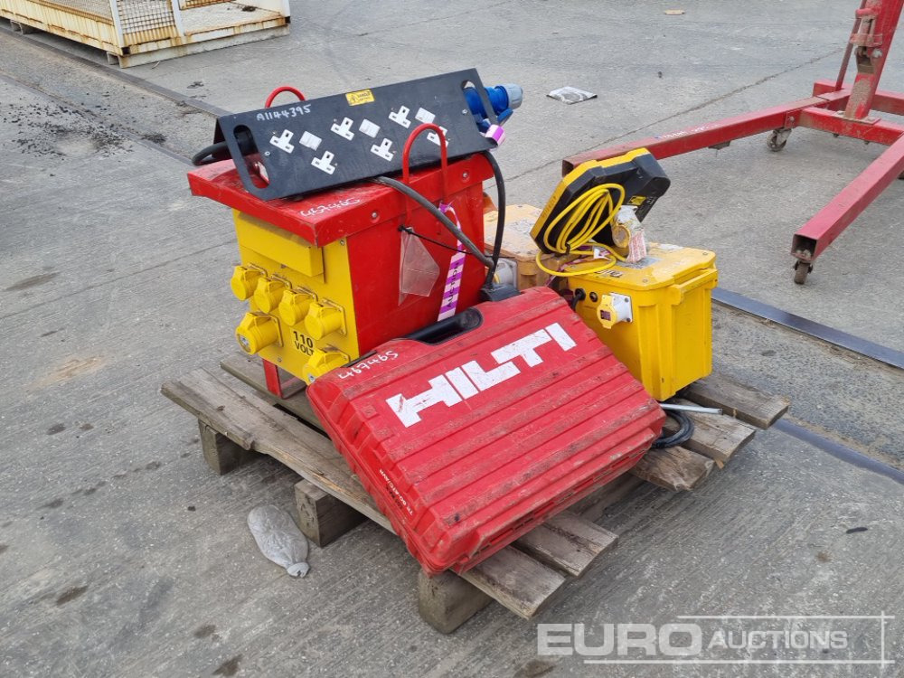 110 Volt Transformer (2 of), 230 Volt Distribution Box, 110Volt Site Transformer, 110 Volt Elite Light, Stihl Petrol Quick Cut Saw, Hilti TE 60-AVC/AVR 110 Volt Hammer Drill - Ehitusseade: pilt 1 110 Volt Transformer (2 of), 230 Volt Distribution Box, 110Volt Site Transformer, 110 Volt Elite Light, Stihl Petrol Quick Cut Saw, Hilti TE 60-AVC/AVR 110 Volt Hammer Drill - Ehitusseade: pilt 1