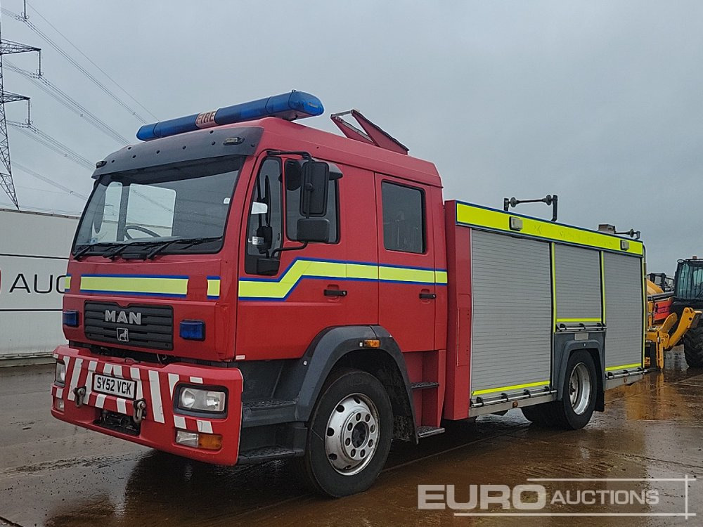 2002 MAN 4x2 Fire Engine, Automatic Gearbox - Tuletõrjeauto: pilt 1 2002 MAN 4x2 Fire Engine, Automatic Gearbox - Tuletõrjeauto: pilt 1