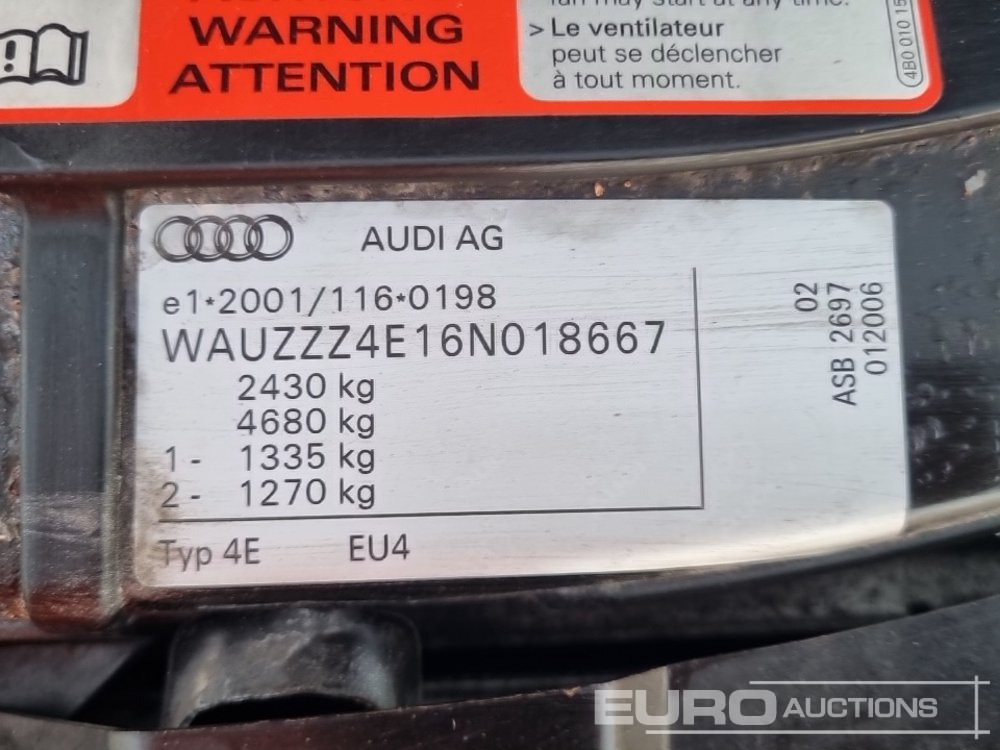 2006 Audi A8 - Auto: pilt 1 2006 Audi A8 - Auto: pilt 1