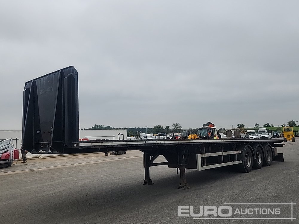 2010 Dennison 45' Tri Axle Flat Trailer, Goal Post Sockets - Platvorm/ Madelpoolhaagis: pilt 1 2010 Dennison 45' Tri Axle Flat Trailer, Goal Post Sockets - Platvorm/ Madelpoolhaagis: pilt 1