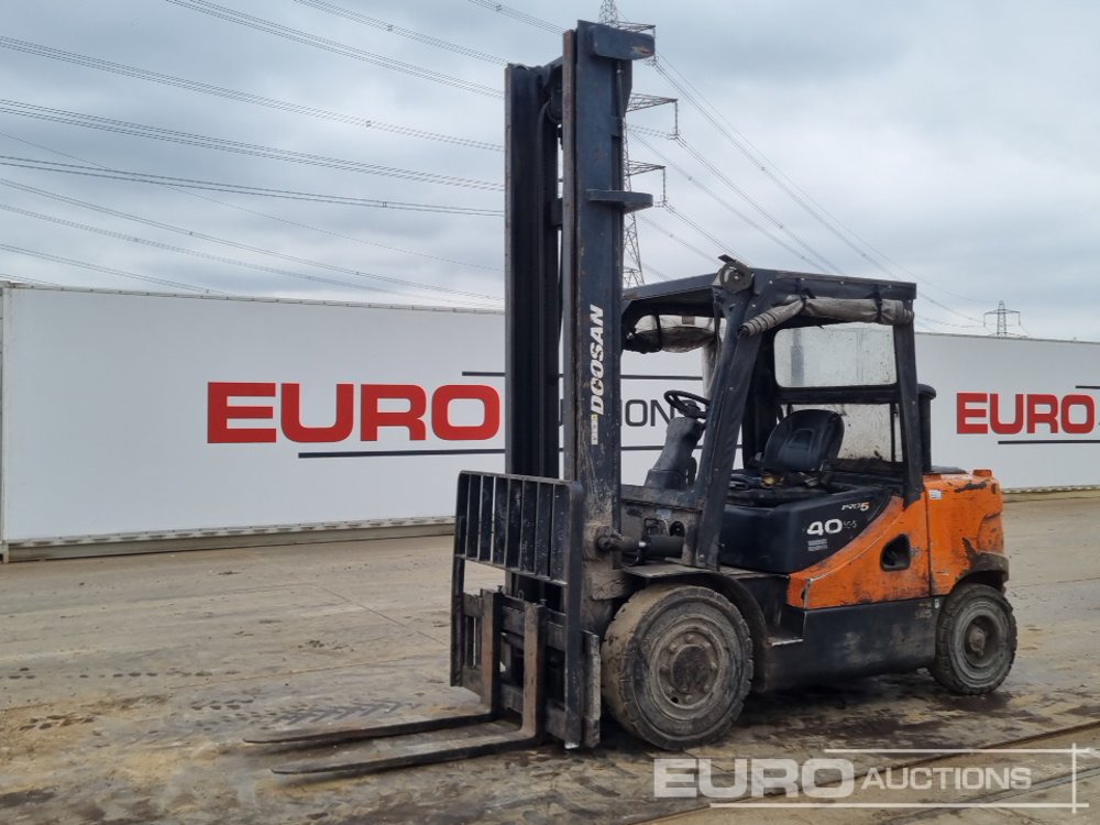 2010 Doosan Diesel Forklift, 2 Stage Mast, Side Shift, Forks - Kahveltõstuk: pilt 1 2010 Doosan Diesel Forklift, 2 Stage Mast, Side Shift, Forks - Kahveltõstuk: pilt 1