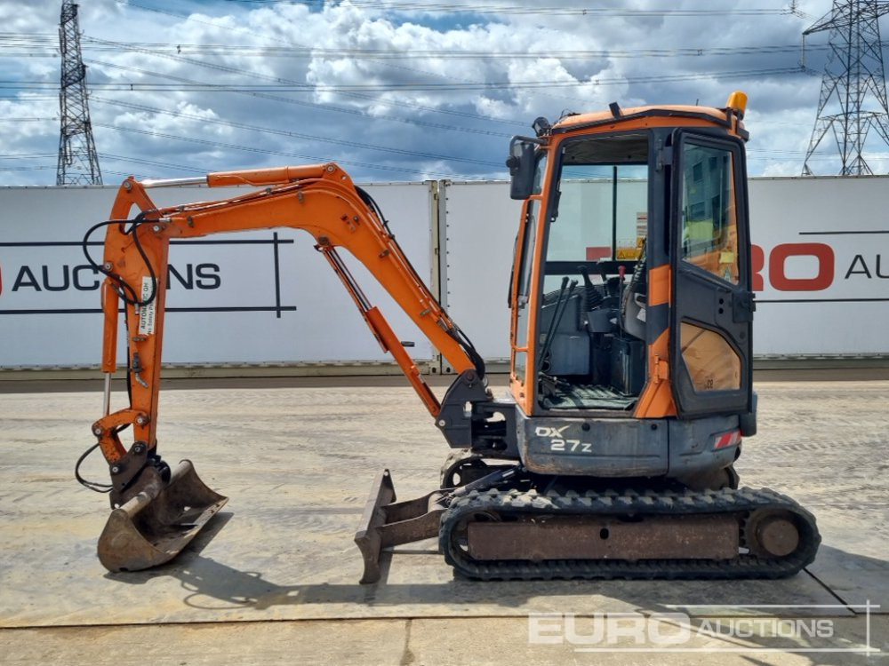 2011 Doosan DX27Z - Miniekskavaator: pilt 2 2011 Doosan DX27Z - Miniekskavaator: pilt 2