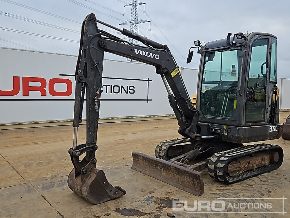 2012 Volvo EC27C - Miniekskavaator: pilt 1 2012 Volvo EC27C - Miniekskavaator: pilt 1