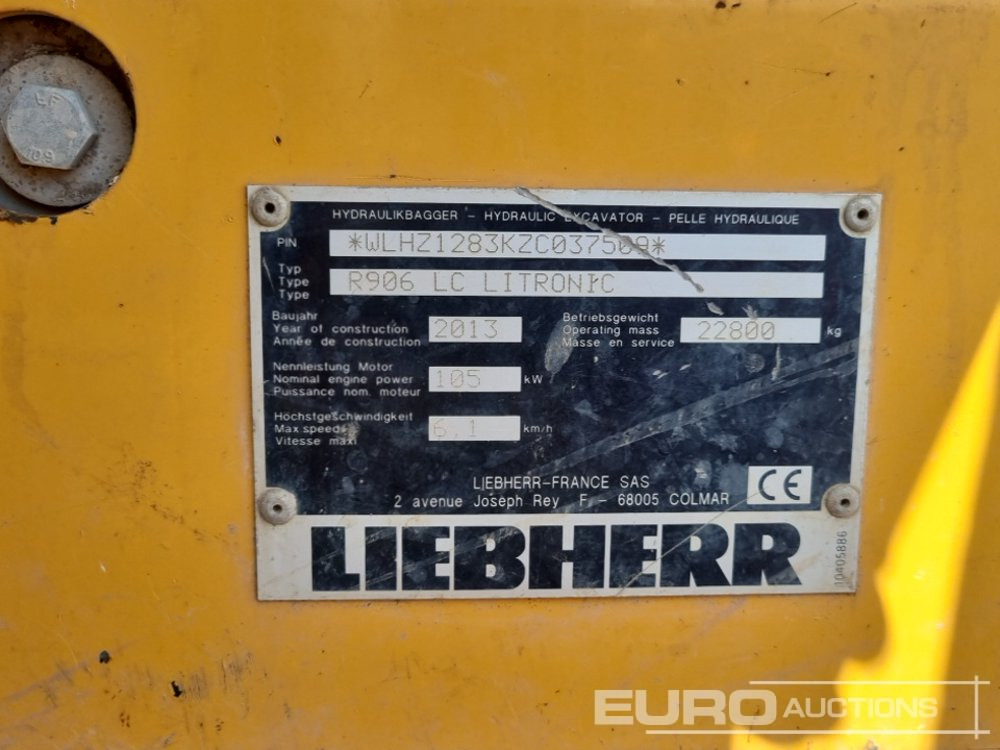 Lintekskavaator 2013 Liebherr R906 LC LITRONIC: pilt 42