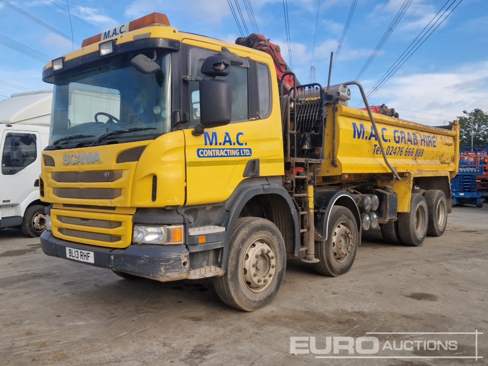 2013 Scania P400 - Kallurauto, Kraanaga veoauto: pilt 1 2013 Scania P400 - Kallurauto, Kraanaga veoauto: pilt 1