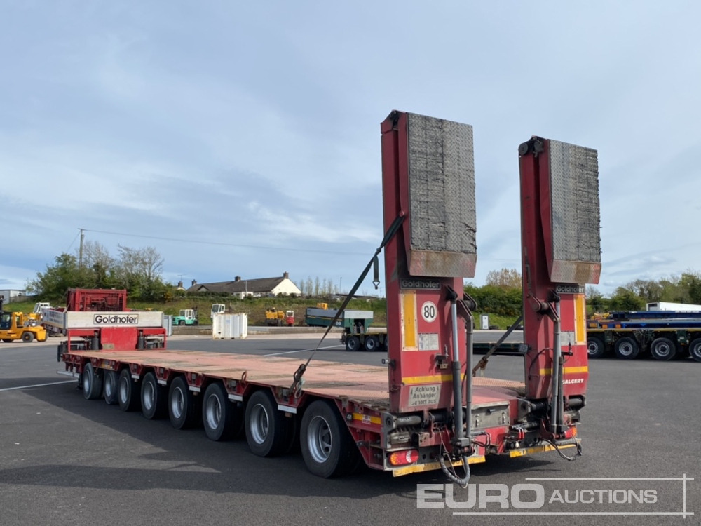 2014 Goldhofer 8 Axle Double Extending Stepframe Low Loader Trailer, Hydraulic Rear Steering, Hydraulic Ramps, Out Riggers, Extending To 24m, 2.75m Wide - Madal platvormpoolhaagis: pilt 3 2014 Goldhofer 8 Axle Double Extending Stepframe Low Loader Trailer, Hydraulic Rear Steering, Hydraulic Ramps, Out Riggers, Extending To 24m, 2.75m Wide - Madal platvormpoolhaagis: pilt 3