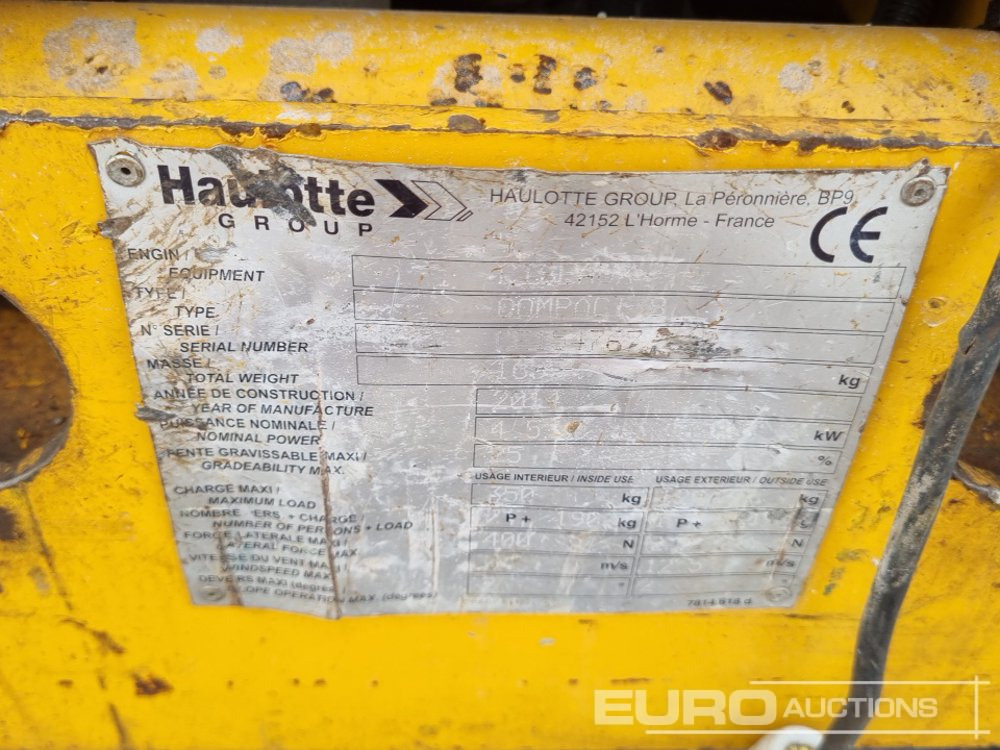 Platvorm 2014 Haulotte Compact 8: pilt 30