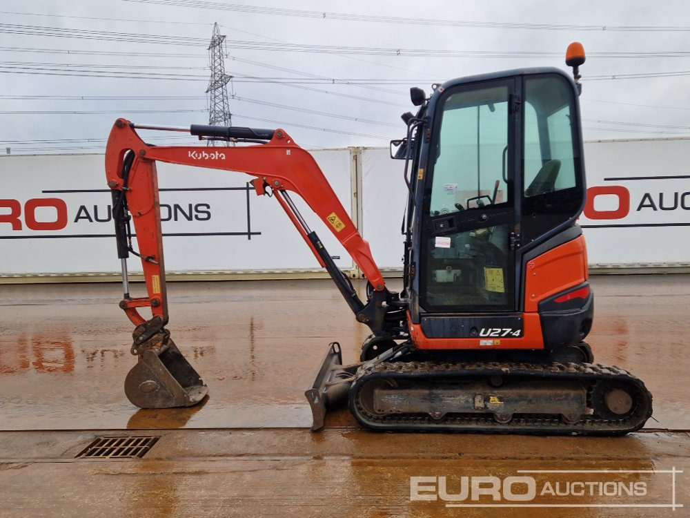 2015 Kubota U27-4 - Miniekskavaator: pilt 2 2015 Kubota U27-4 - Miniekskavaator: pilt 2