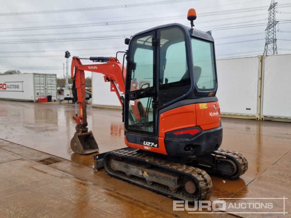 2015 Kubota U27-4 - Miniekskavaator: pilt 3 2015 Kubota U27-4 - Miniekskavaator: pilt 3