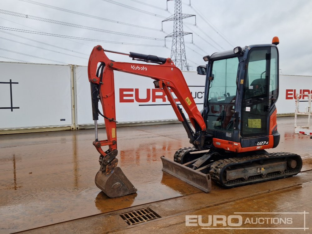 2015 Kubota U27-4 - Miniekskavaator: pilt 1 2015 Kubota U27-4 - Miniekskavaator: pilt 1