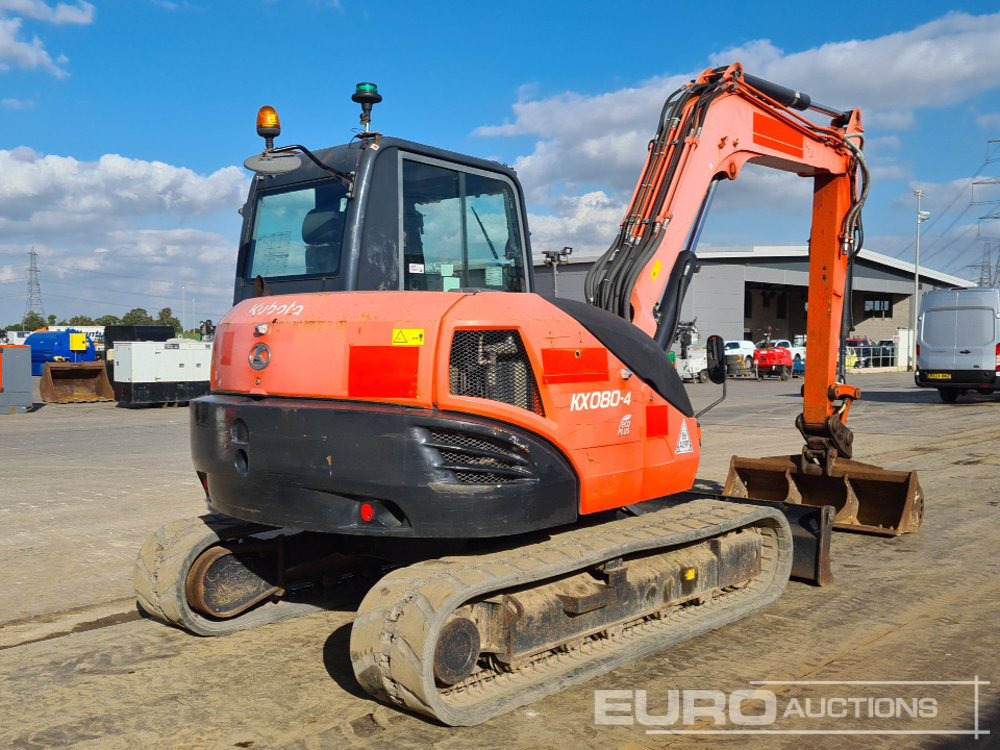 2016 Kubota KX080-4 - Miniekskavaator: pilt 5 2016 Kubota KX080-4 - Miniekskavaator: pilt 5