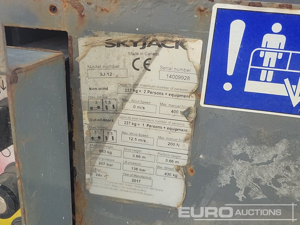 Platvorm 2017 SkyJack SJ12: pilt 24