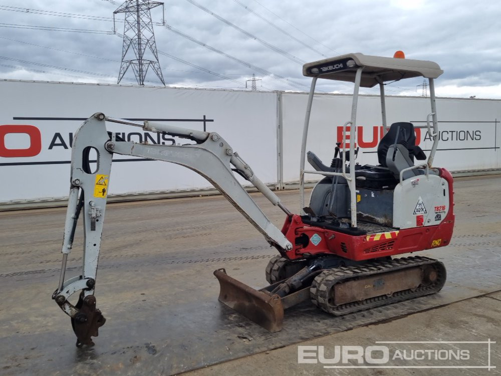 2017 Takeuchi TB216 - Miniekskavaator: pilt 1 2017 Takeuchi TB216 - Miniekskavaator: pilt 1
