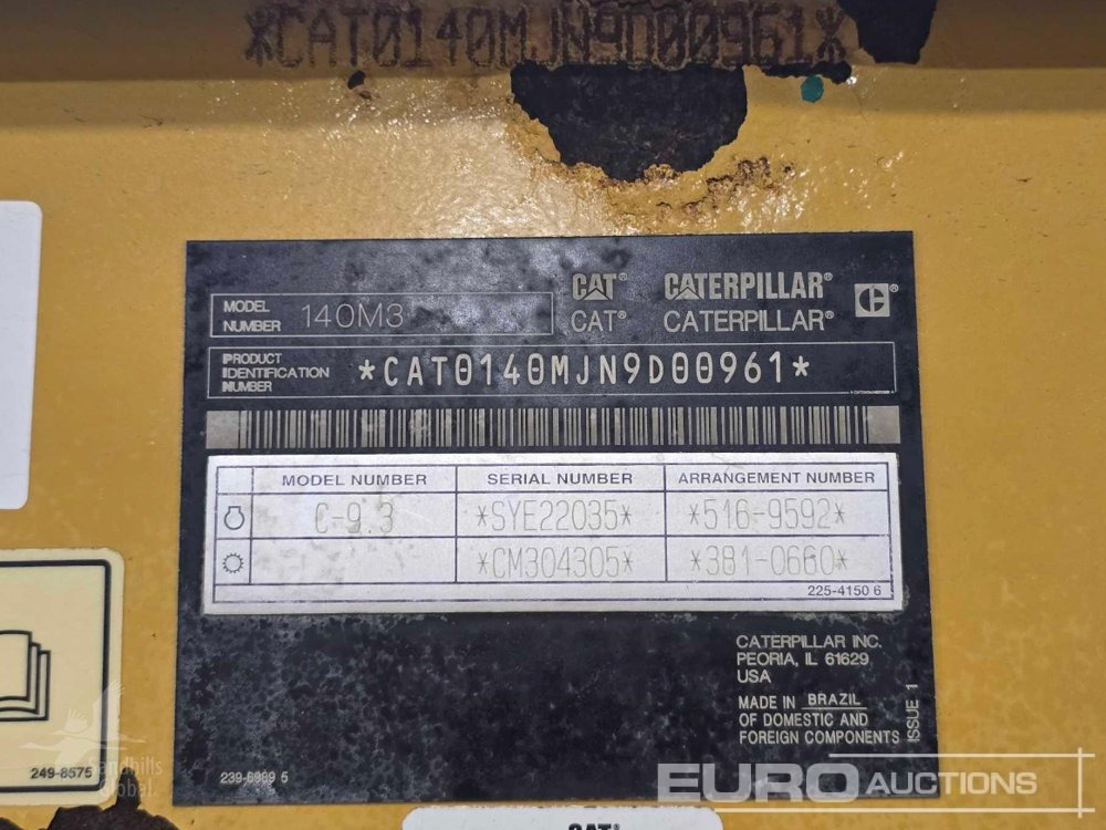 2018 CAT 140M3 - Teehöövel: pilt 3 2018 CAT 140M3 - Teehöövel: pilt 3