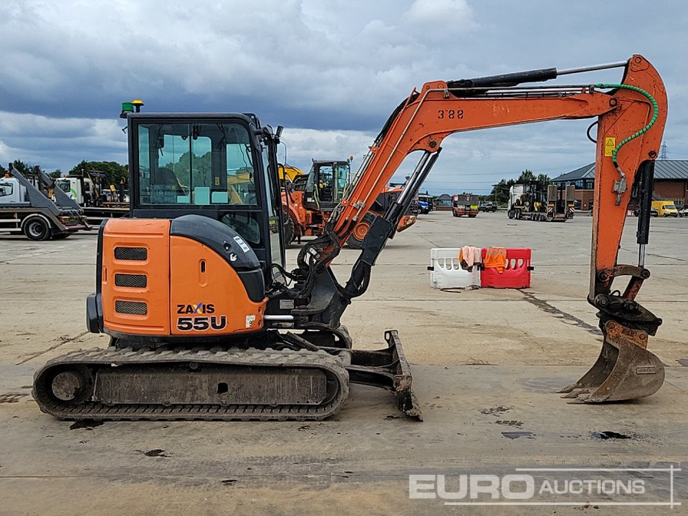 Miniekskavaator 2018 Hitachi ZX55U-5A CLR: pilt 6