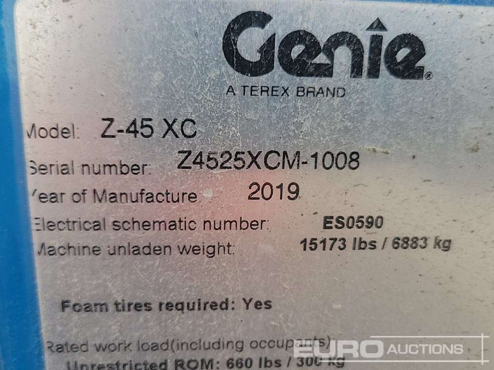 Platvorm 2019 Genie Z-45XC: pilt 42