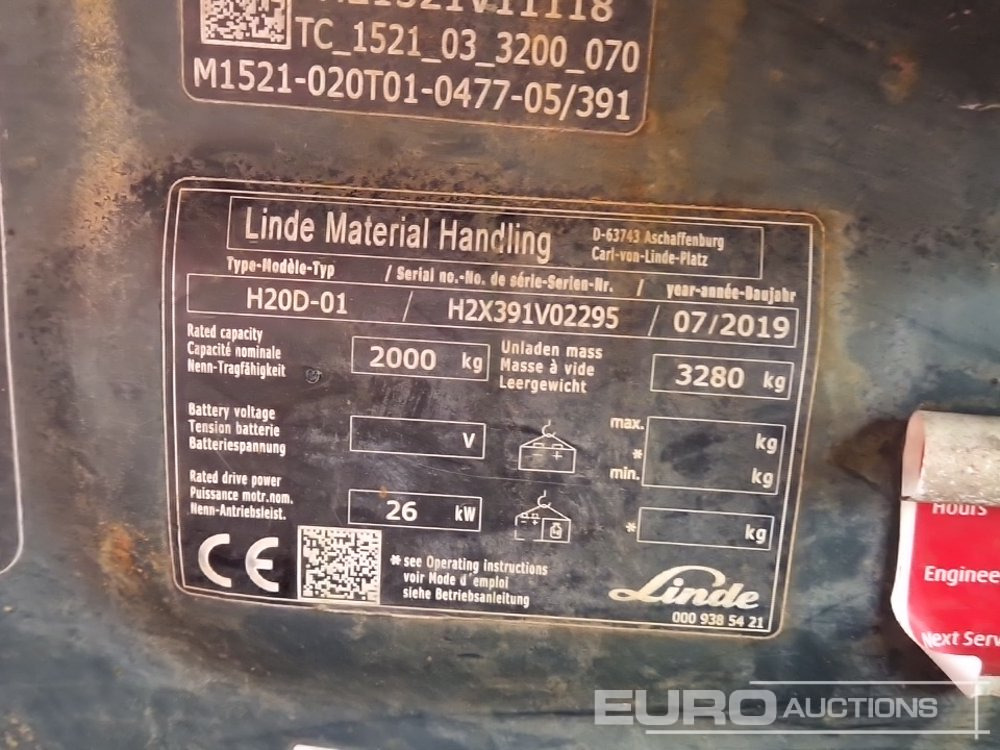 Kahveltõstuk 2019 Linde H20D-01: pilt 31