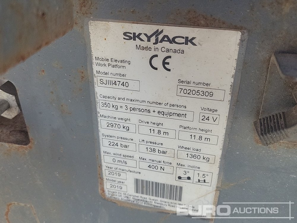 Platvorm 2019 SkyJack SJ4740: pilt 33