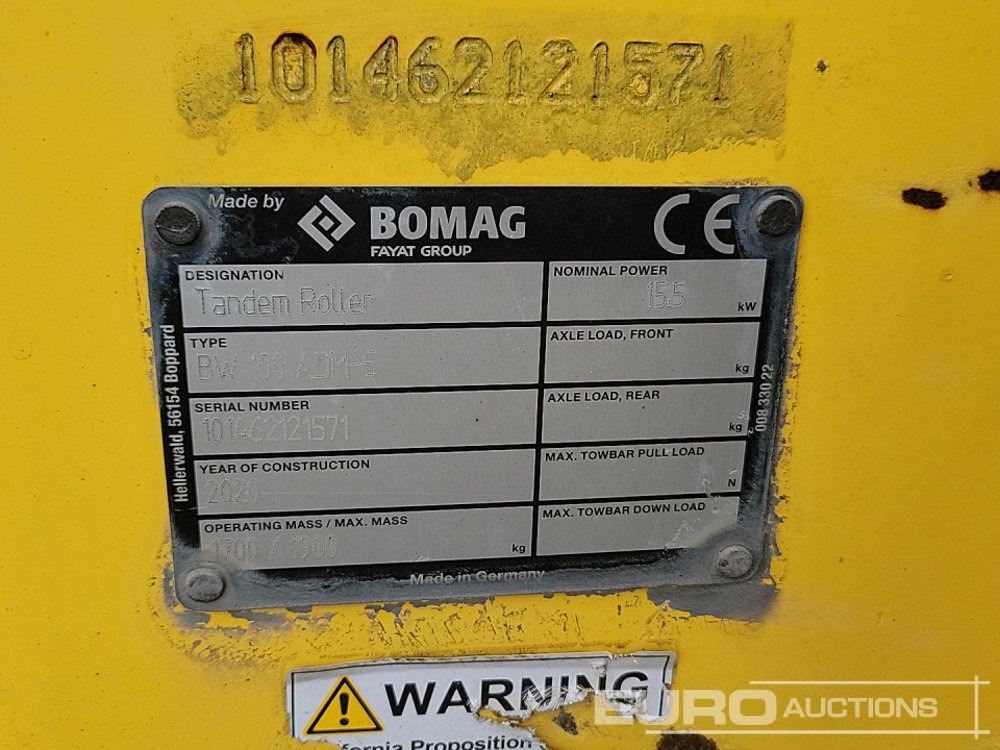 Rullija 2020 Bomag BW100ADM-5: pilt 39