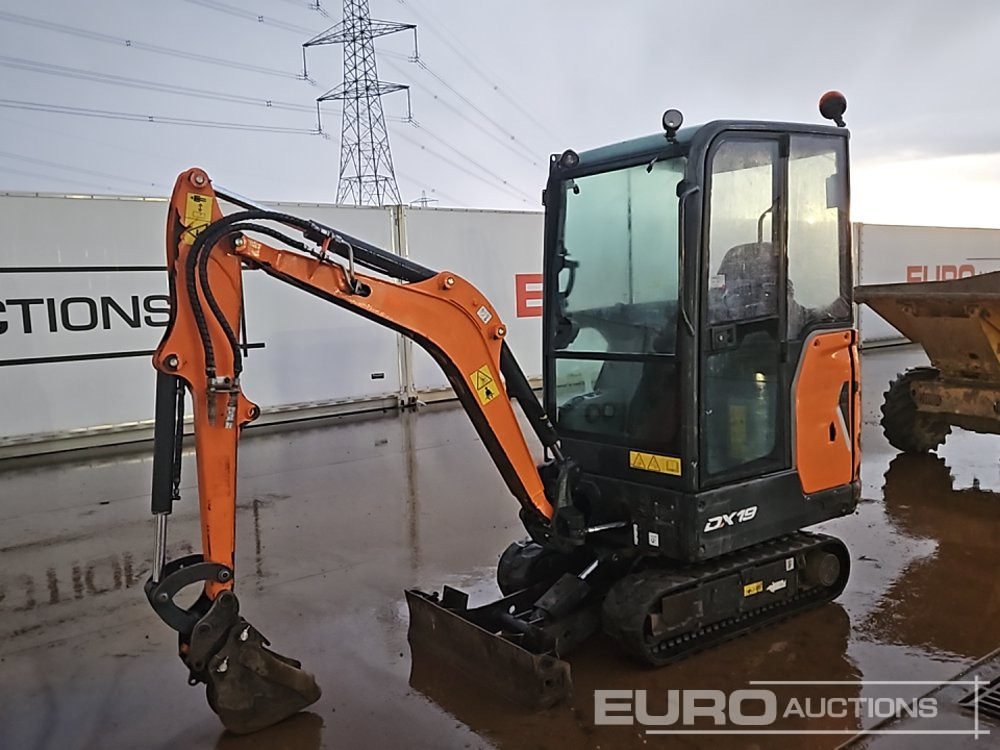 2020 Doosan DX19 - Miniekskavaator: pilt 1 2020 Doosan DX19 - Miniekskavaator: pilt 1