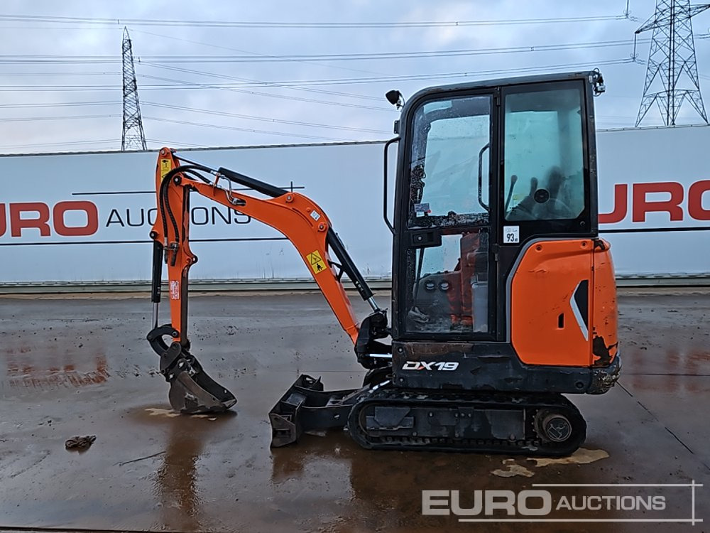 2020 Doosan DX19 - Miniekskavaator: pilt 3 2020 Doosan DX19 - Miniekskavaator: pilt 3
