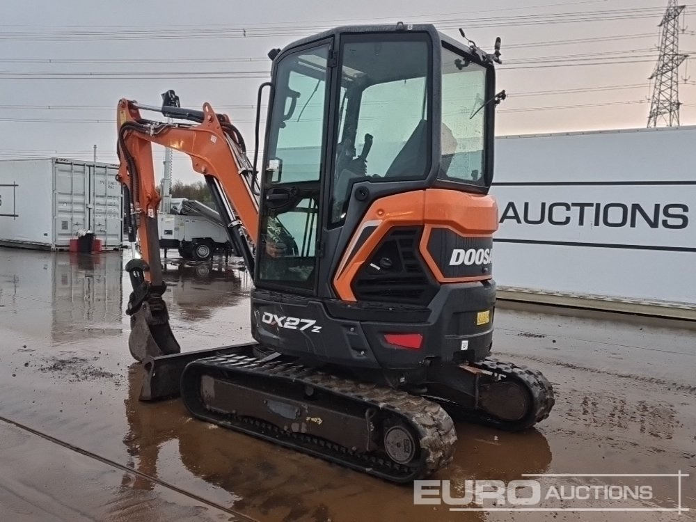 2020 Doosan DX27Z - Miniekskavaator: pilt 3 2020 Doosan DX27Z - Miniekskavaator: pilt 3