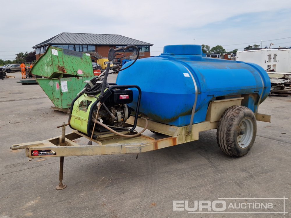 2021 Trailer Engineering Single Axle Plastic Water Bowser, Yanmar Pressure Washer - Survepesur: pilt 1 2021 Trailer Engineering Single Axle Plastic Water Bowser, Yanmar Pressure Washer - Survepesur: pilt 1