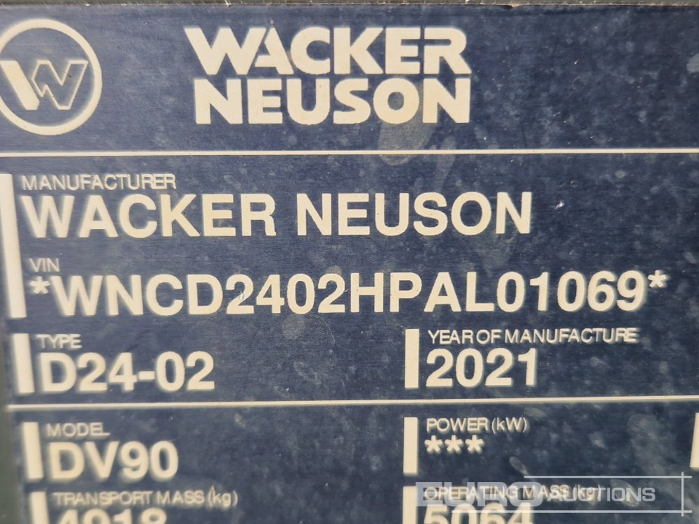 Mini kallur 2021 Wacker Neuson DV90: pilt 35