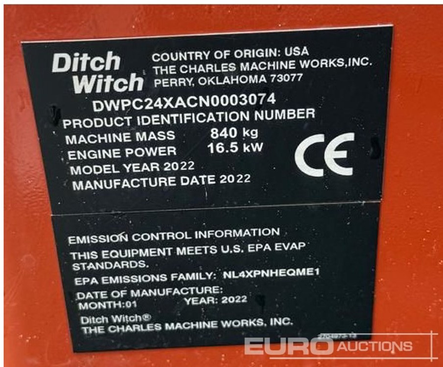 2022 Ditch Witch C24X - Kraavikaevamismasin: pilt 5 2022 Ditch Witch C24X - Kraavikaevamismasin: pilt 5