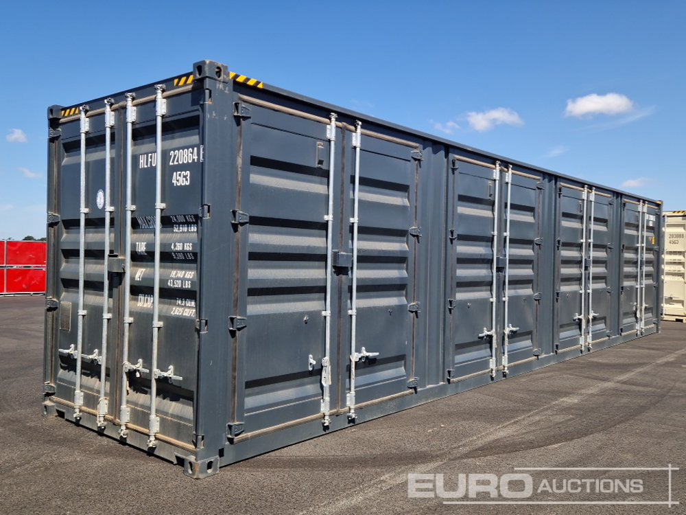 40ft HC Container, 4 Side Doors, 1 End Door (Cannot Be Reconsigned) - Merekonteiner: pilt 1 40ft HC Container, 4 Side Doors, 1 End Door (Cannot Be Reconsigned) - Merekonteiner: pilt 1