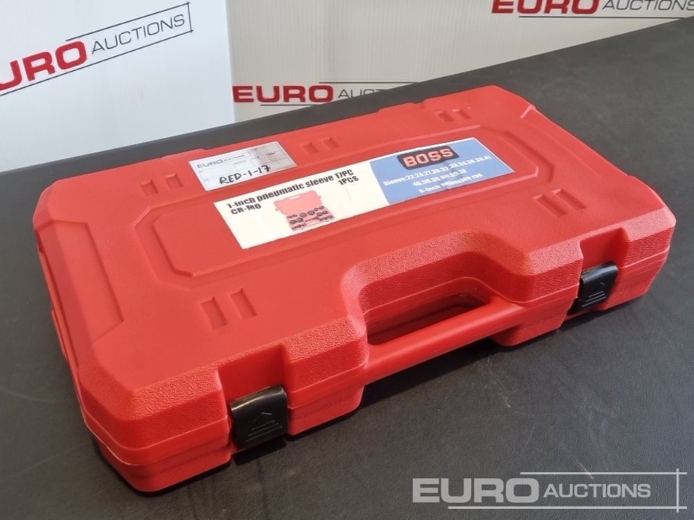 Boss 1" 17pc Pneumatic Socket Set, 8" Extension Rod - Garaažiseadmed: pilt 1 Boss 1" 17pc Pneumatic Socket Set, 8" Extension Rod - Garaažiseadmed: pilt 1