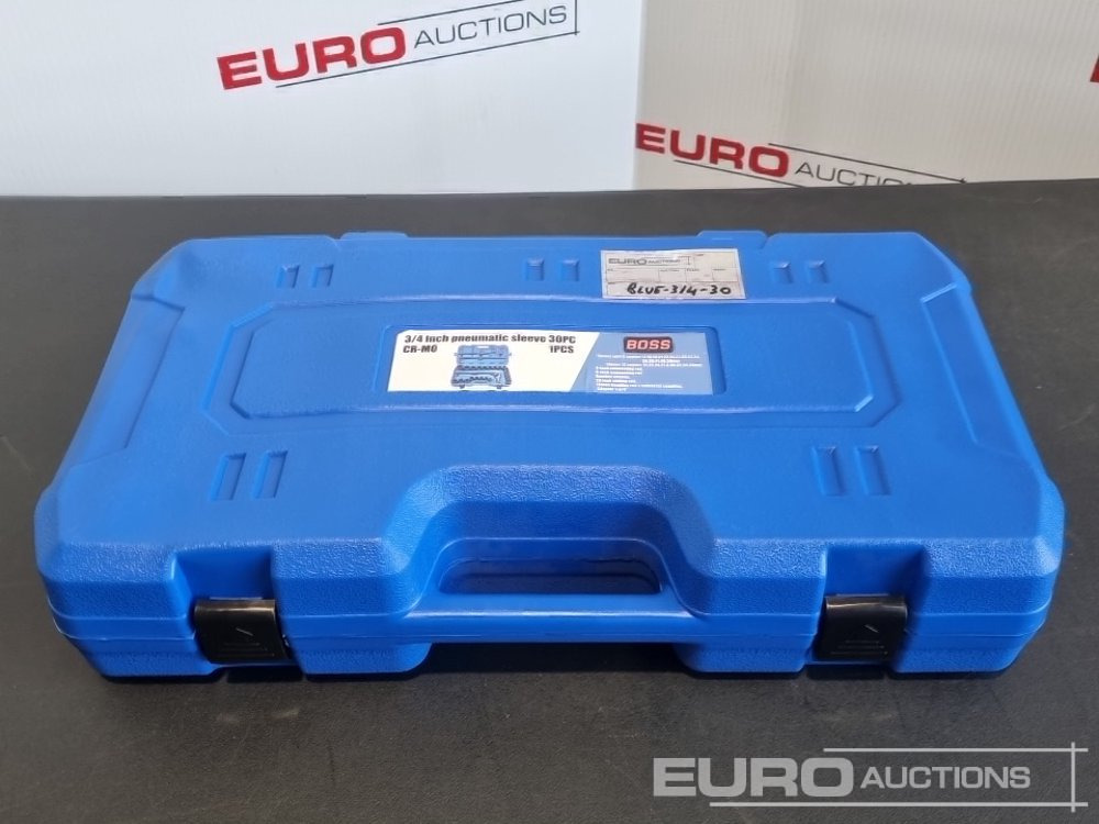 Boss 3/4" 30pc Heavy Duty Pneumatic Socket Set, 4" Connecting Rod, 8" Connecting Rod, Ratchet Wrench, 20" Sliding Rod, 18" Bending Rod Universal Coupling, Adapter1-3/4" - Garaažiseadmed: pilt 2 Boss 3/4" 30pc Heavy Duty Pneumatic Socket Set, 4" Connecting Rod, 8" Connecting Rod, Ratchet Wrench, 20" Sliding Rod, 18" Bending Rod Universal Coupling, Adapter1-3/4" - Garaažiseadmed: pilt 2