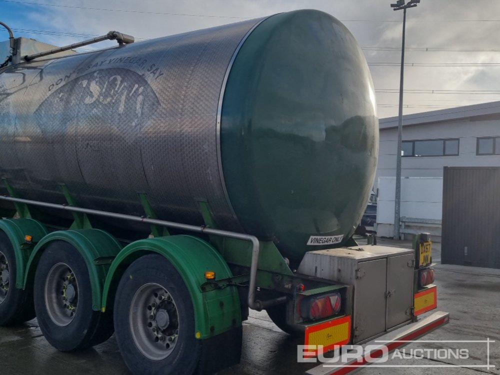 Tsistern poolhaagis Clayton Tri Axle Stainless Steel Tanker Trailer, Front Lift Axle: pilt 25