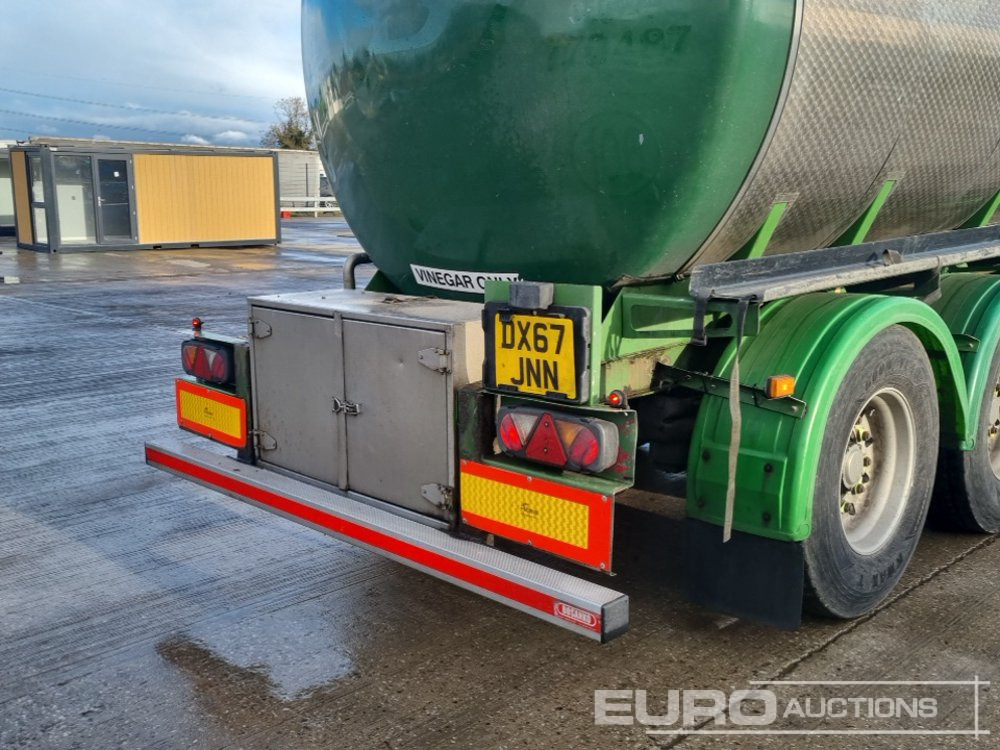 Tsistern poolhaagis Clayton Tri Axle Stainless Steel Tanker Trailer, Front Lift Axle: pilt 15