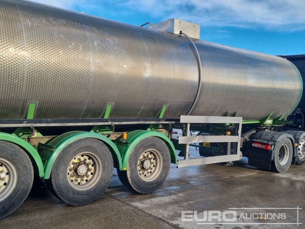 Tsistern poolhaagis Clayton Tri Axle Stainless Steel Tanker Trailer, Front Lift Axle: pilt 18