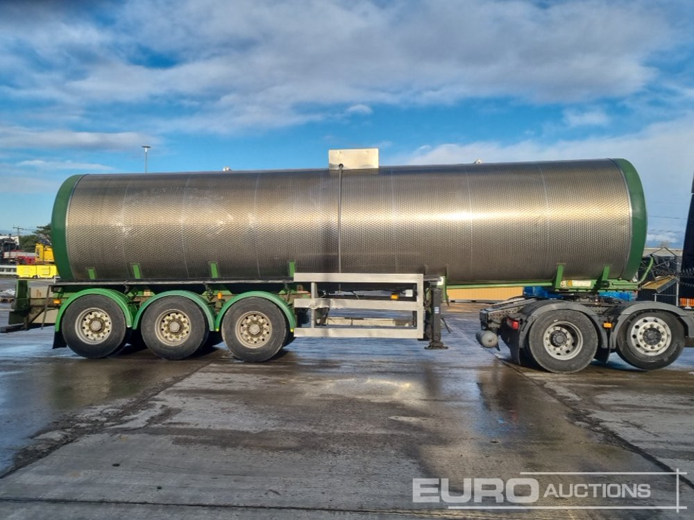 Tsistern poolhaagis Clayton Tri Axle Stainless Steel Tanker Trailer, Front Lift Axle: pilt 6