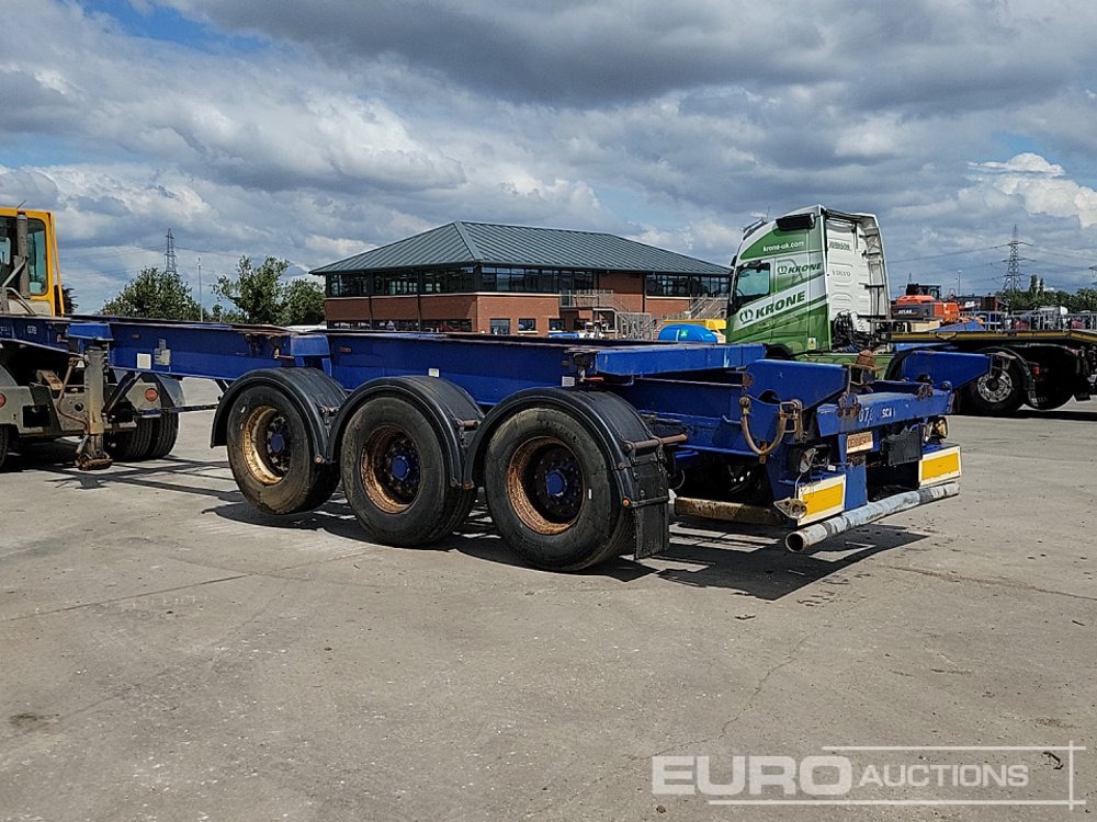 Dennison Trailers Tri Axle Skelton Trailer, Lift Axle - Platvorm/ Madelpoolhaagis: pilt 3 Dennison Trailers Tri Axle Skelton Trailer, Lift Axle - Platvorm/ Madelpoolhaagis: pilt 3